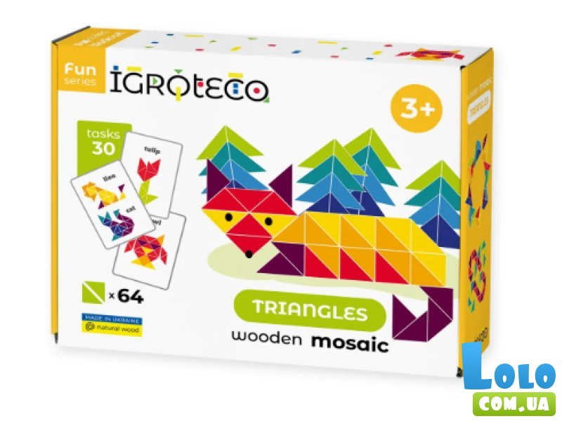 Деревянная треугольная мозаика, Igroteco
