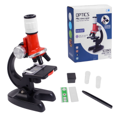Микроскоп с аксессуарами на батарейках
