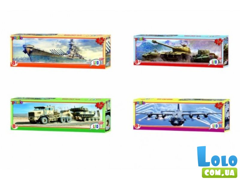 Пазлы LEO LUX Военная техника, Strateg, 220 эл., (в ассортименте)
