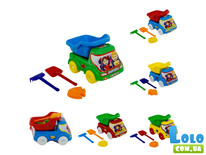 Песочный набор Самосвал, Bamsic (в ассортименте)