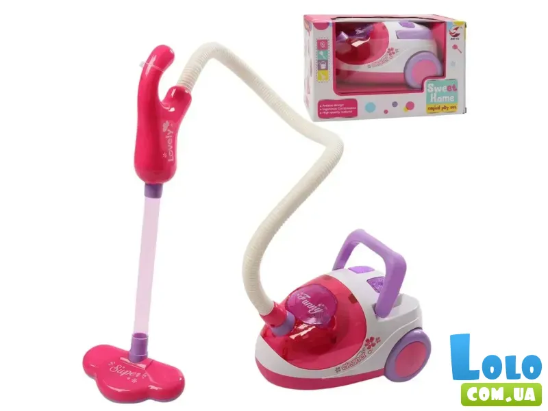 Игрушечный пылесос на батарейках