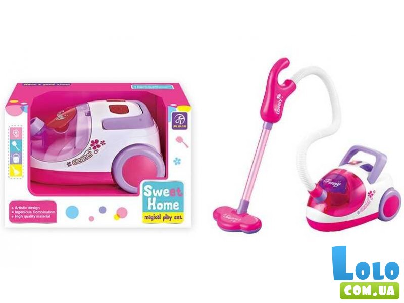 Игрушечный пылесос на батарейках