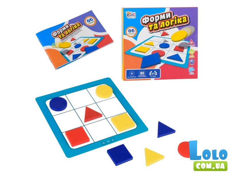 Развивающая игра головоломка Формы и логика, Fun Game