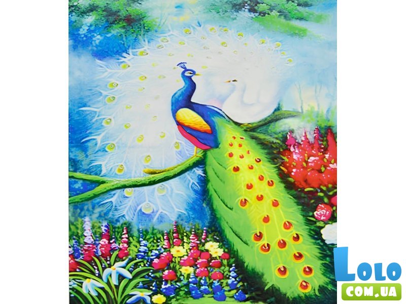Алмазная мозаика Павлин, TK Group (30х40 см)