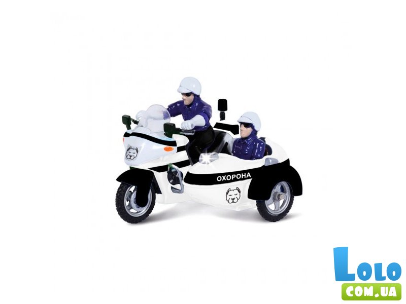 Мотоцикл с полицейскими