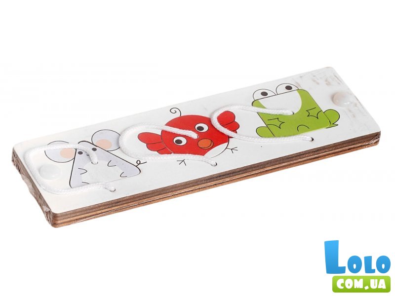 Деревянная логическая игра Маленькие зверьки