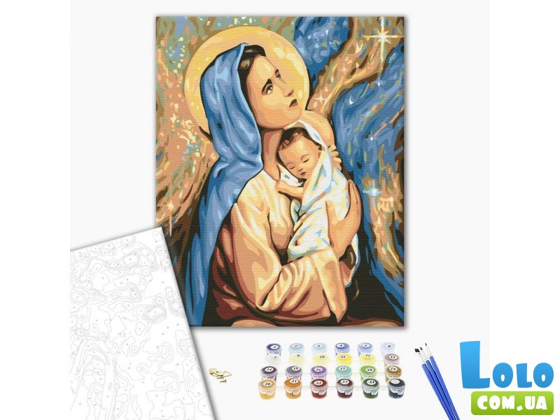Картина по номерам Мария и Иисус, Brushme (40х50 см)