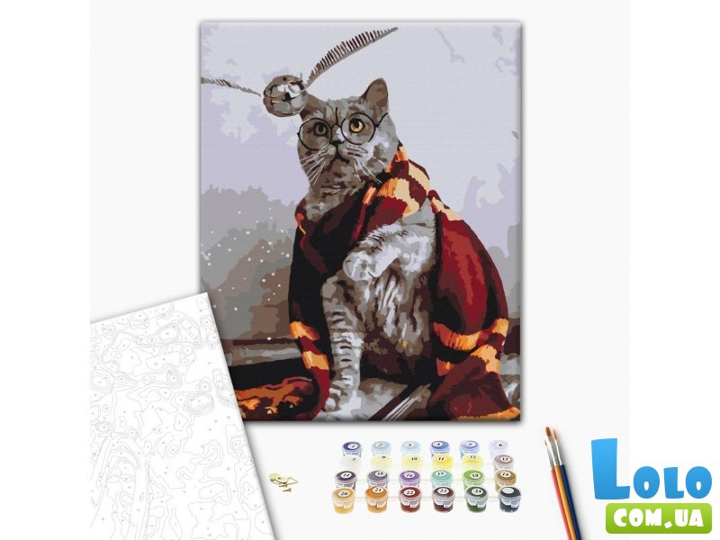Картина по номерам Котик ловец снитча, Brushme (40х50 см)