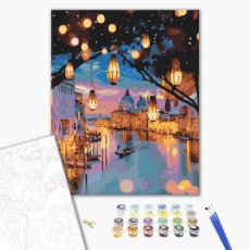 Картина по номерам Ночные огни Венеции, Brushme (40х50 см)