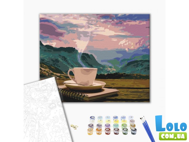 Картина по номерам Утро с видом на горы, Brushme (40х50 см)