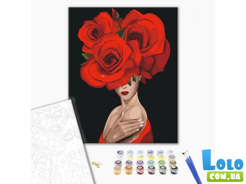 Картина по номерам Королева роз, Brushme (40х50 см)