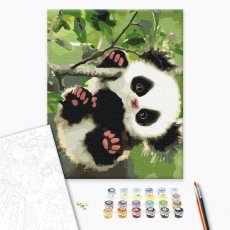 Картина по номерам Игривая панда, Brushme (40х50 см)