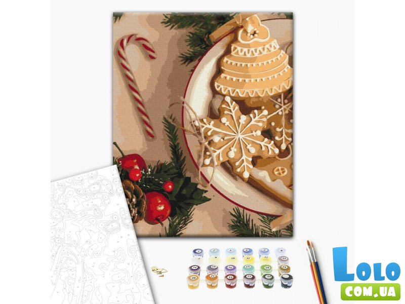 Картина по номерам Бабушкино печенье на Рождество, Brushme (40х50 см)