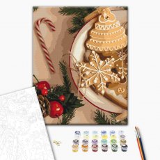 Картина по номерам Бабушкино печенье на Рождество, Brushme (40х50 см)