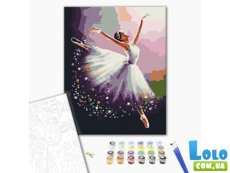Картина по номерам Очаровательная балерина, Brushme (40х50 см)