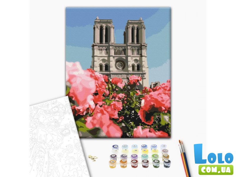 Картина по номерам Собор Парижской Богоматери, Brushme (40х50 см)