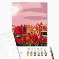 Картина по номерам Красные краски Амстердама, Brushme (30х40 см)