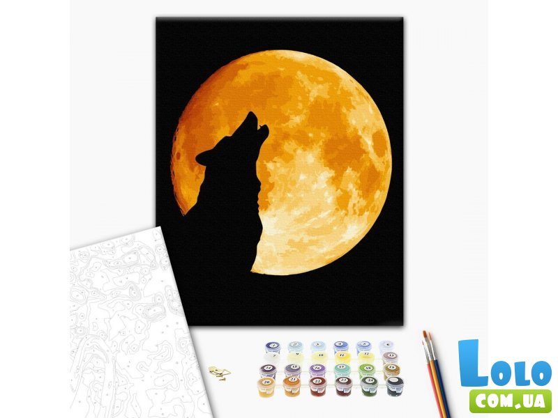 Картина по номерам Ночь волка, Brushme (40х50 см)