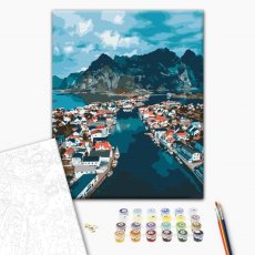 Картина по номерам Норвежские фьорды, Brushme (40х50 см)