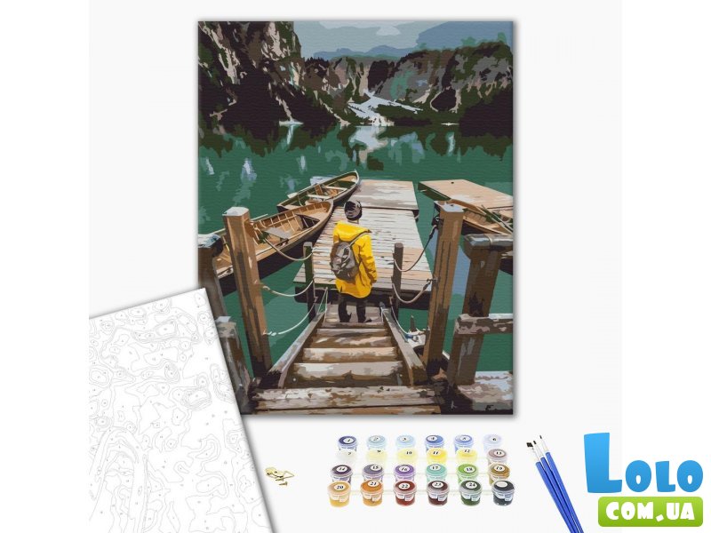 Картина по номерам Путешественник на озере Брайес, Brushme (40х50 см)
