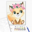 Картина по номерам Белочка в веночке, Brushme (30х40 см)