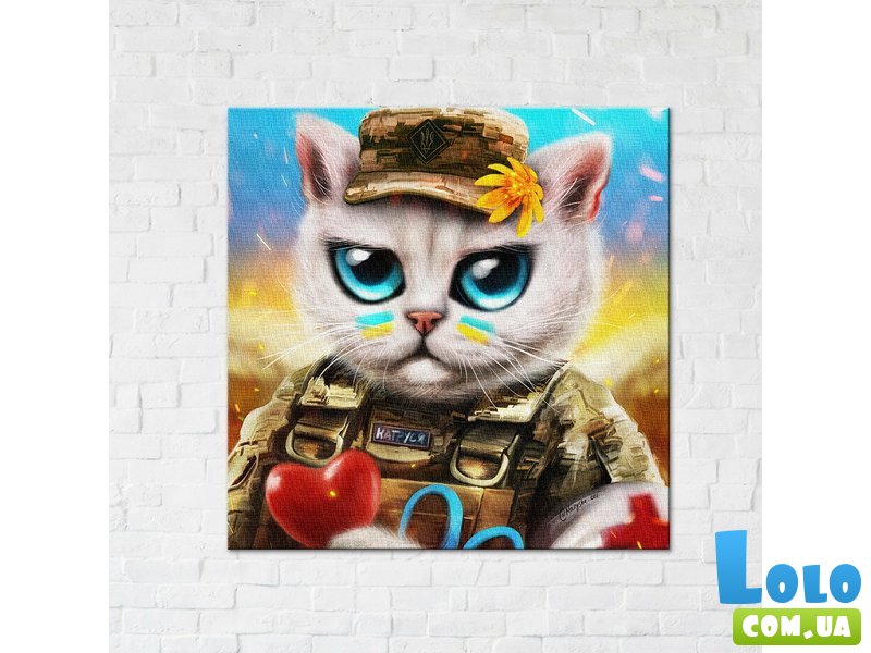 Постер Котик врач ©Марианна Пащук, Brushme (50х50 см)