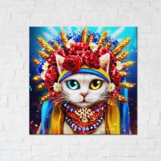 Постер Кошка украиночка ©Марианна Пащук, Brushme (50х50 см)