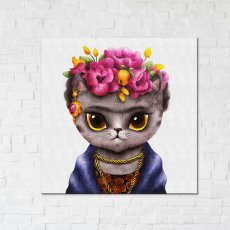 Постер Кошка Фрида ©Марианна Пащук, Brushme (40х40 см)