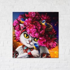 Постер Цветущая кошка ©Марианна Пащук, 30х30 см