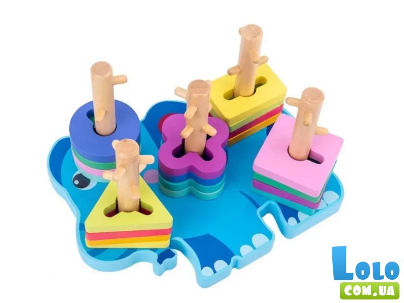 Деревянная логическая игра Слонёнок