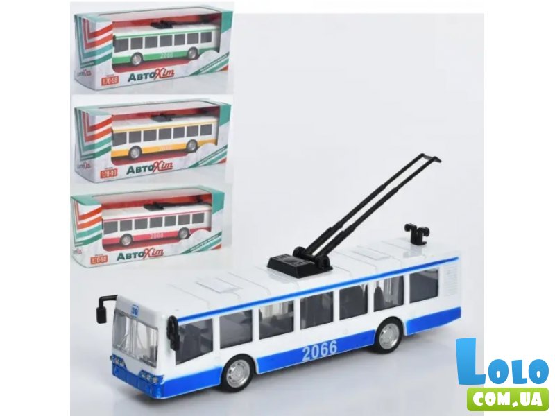 Троллейбус металлический (в ассортименте)