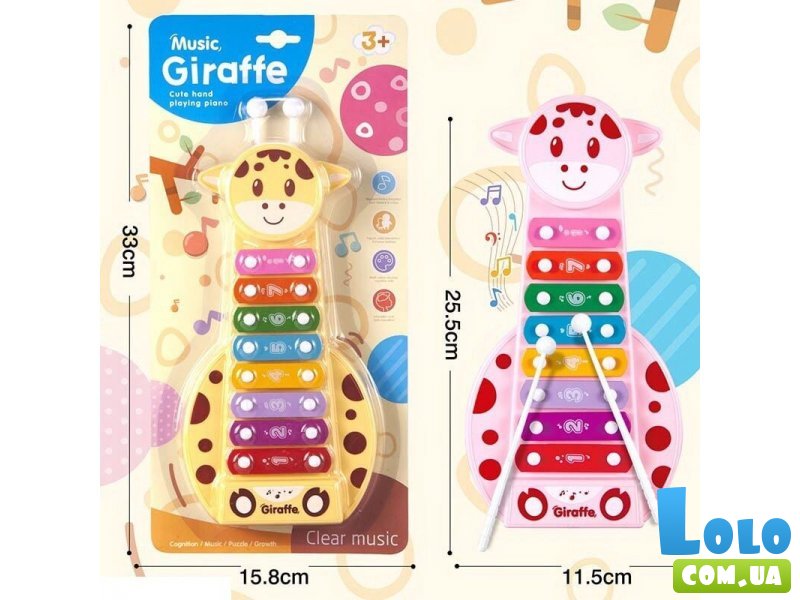 Ксилофон Жирафик (в ассортименте)