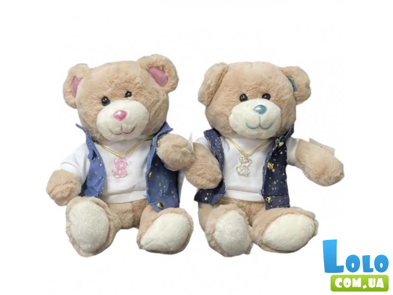 Мягкая игрушка Стильный медвежонок, 30 см (в ассортименте)