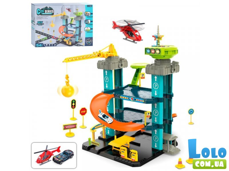 Парковка с машинами