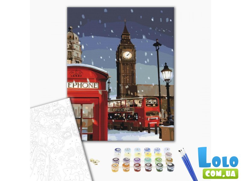 Картина по номерам Зима в Лондоне, Brushme (40х50 см)