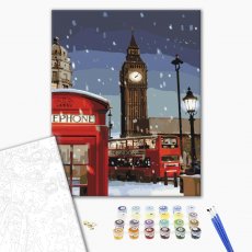 Картина по номерам Зима в Лондоне, Brushme (40х50 см)