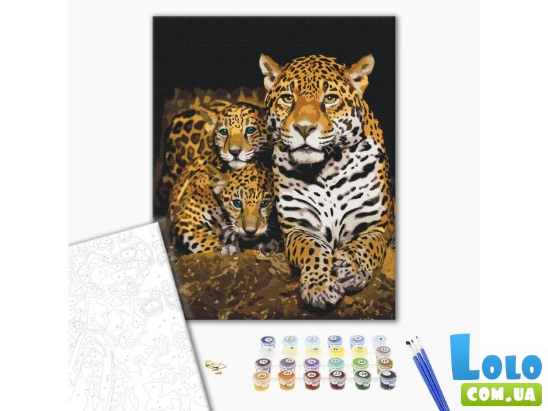Картина по номерам Ночные леопарды, Brushme (40х50 см)