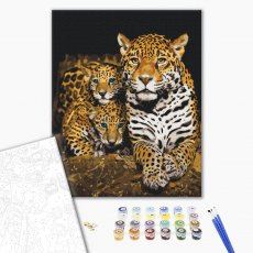 Картина по номерам Ночные леопарды, Brushme (40х50 см)