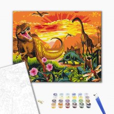 Картина по номерам Мир прошлого, Brushme (40х50 см)