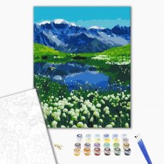 Картина по номерам Альпийские луга, Brushme (40х50 см)
