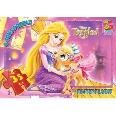 Пазлы Рапунцель, G-Toys, 35 эл.