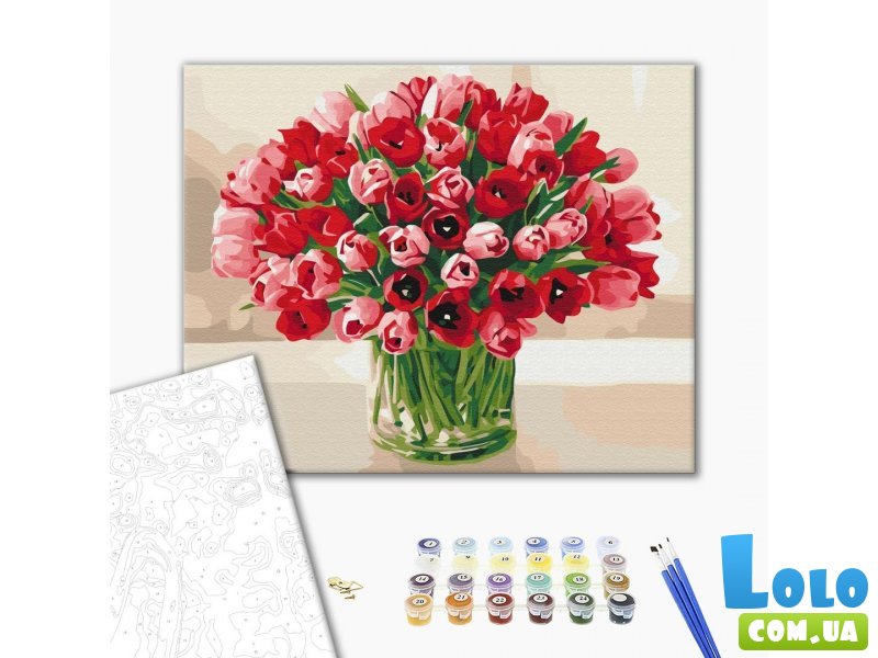 Картина по номерам Букет тюльпанов для любимой, Brushme (40х50 см)