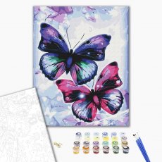 Картина по номерам Блестящие бабочки, Brushme (40х50 см)