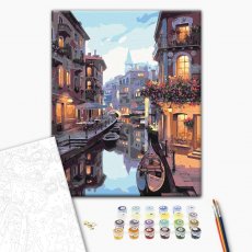 Картина по номерам Канал в Венеции, Brushme (40х50 см)