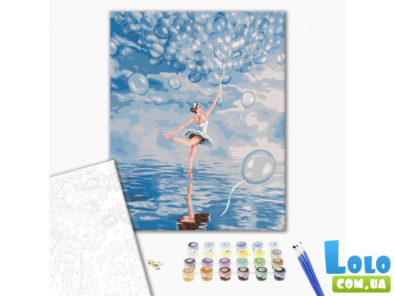 Картина по номерам Голубая балерина, Brushme (40х50 см)