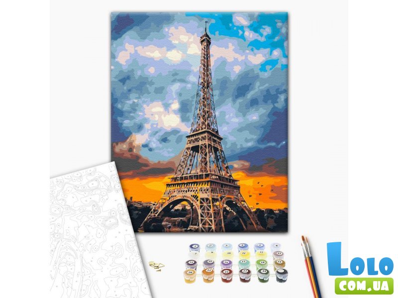 Картина по номерам Железная дама Парижа, Brushme (40х50 см)