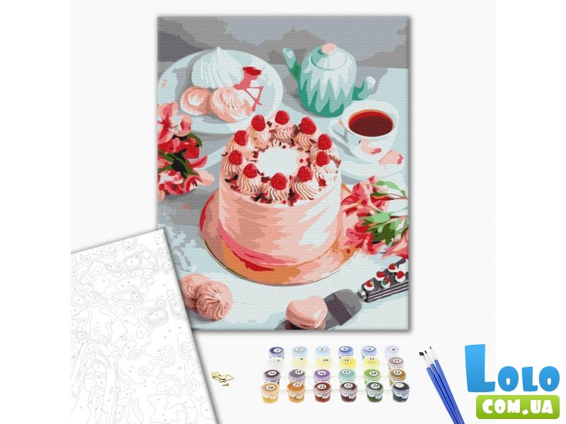 Картина по номерам Розовый десерт, Brushme (40х50 см)