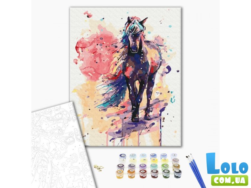 Картина по номерам Фантастическая лошадь, Brushme (40х50 см)