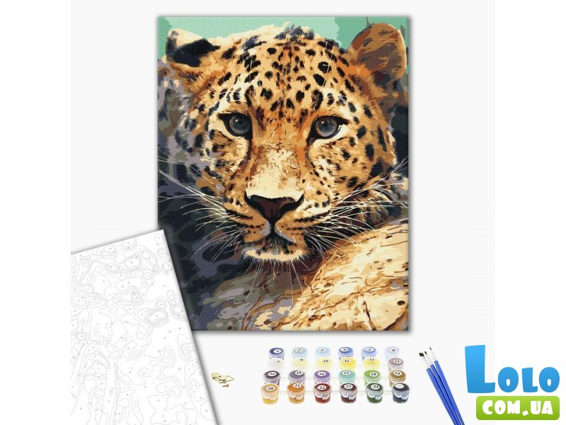 Картина по номерам Портрет леопарда, Brushme (40х50 см)