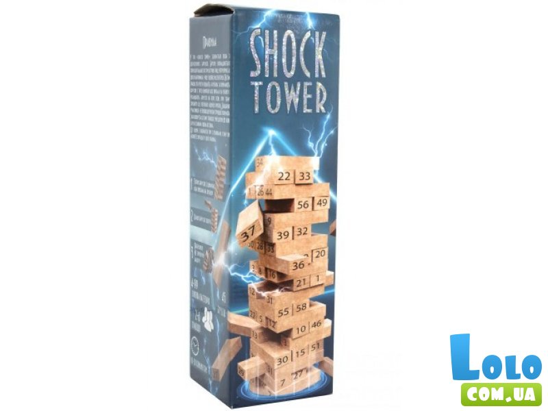 Настольная игра Shock Tower Шок Товер дженга, Strateg, укр.